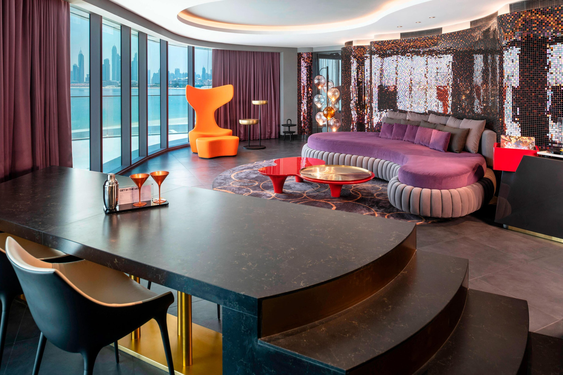 W Dubai The Palm Resort – Dubai, UAE – Fabulous Suite Living Room