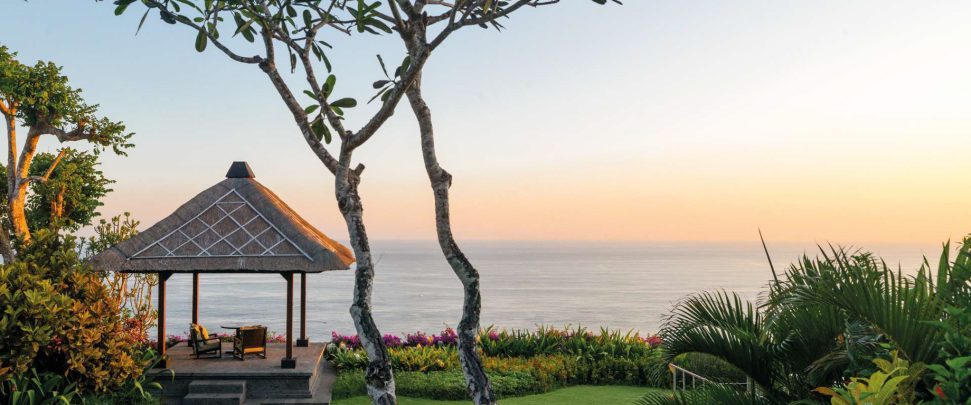 Bvlgari Resort Bali - Uluwatu, Bali, Indonesia - The Bvlgari Villa Garden Deck Ocean View Twilight