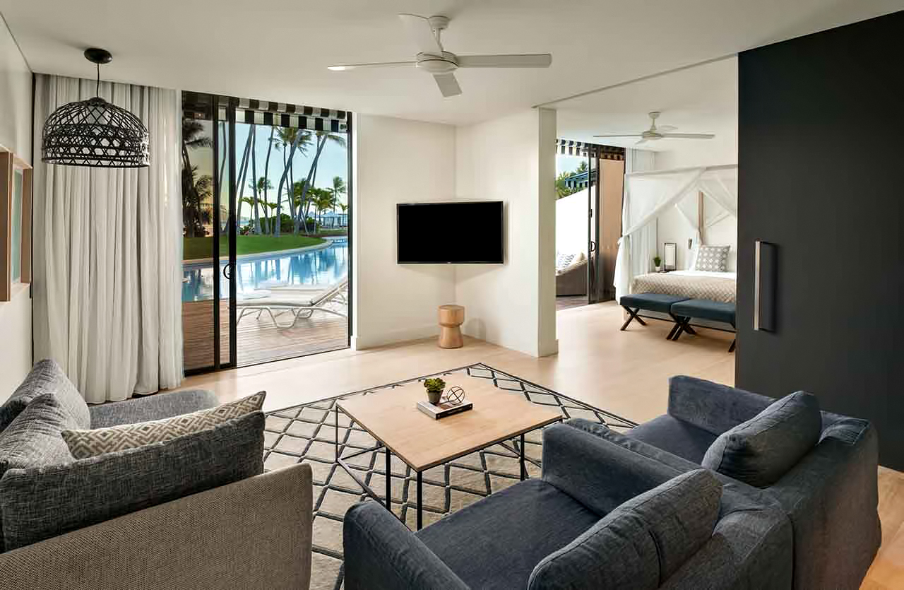InterContinental Hayman Island Resort – Whitsunday Islands, Australia – One Bedroom Pool Access Suite Lounge Area