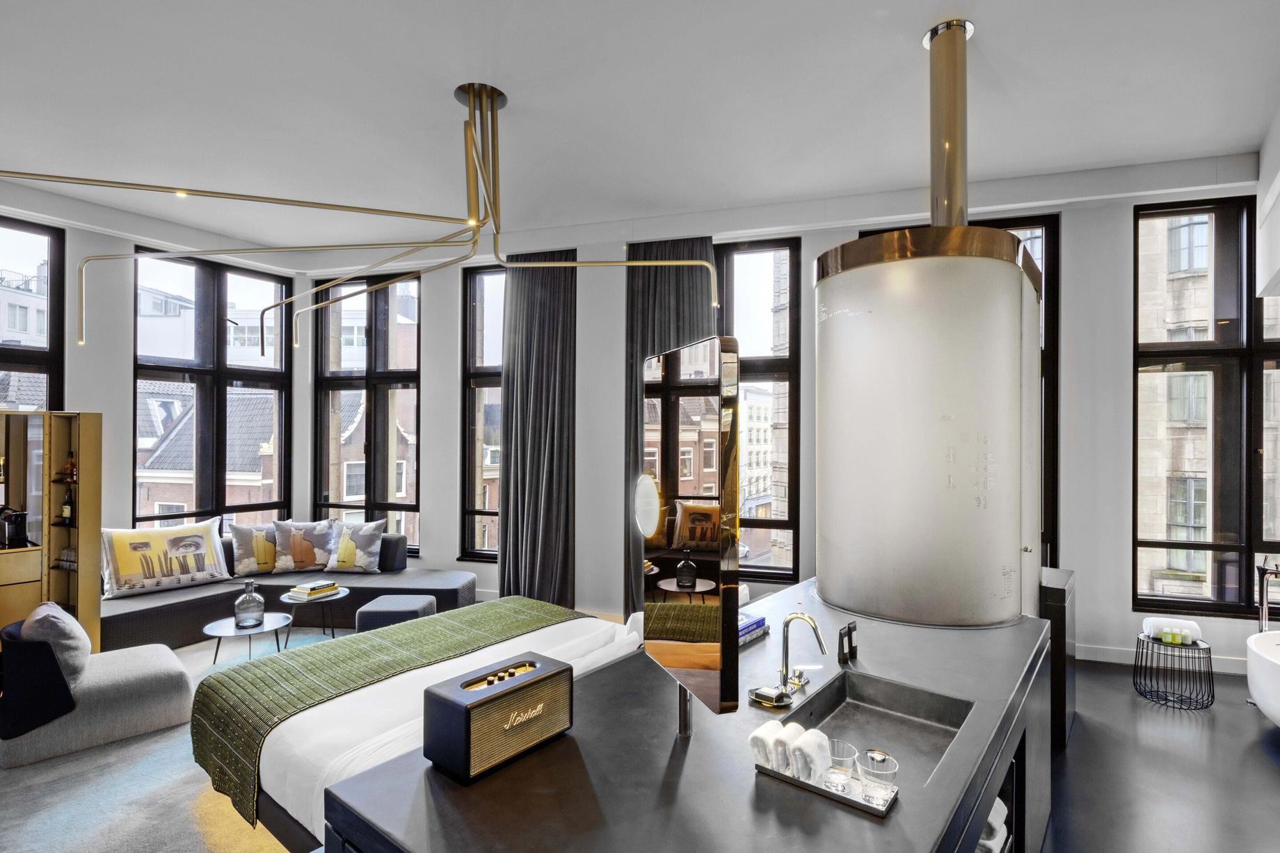 W Amsterdam Hotel - Amsterdam, Netherlands - Studio Bank Suite Decor
