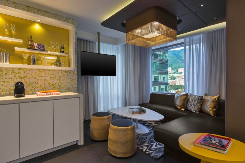 W Bogota Hotel - Bogota, Colombia - Marvelous King Suite Living Room