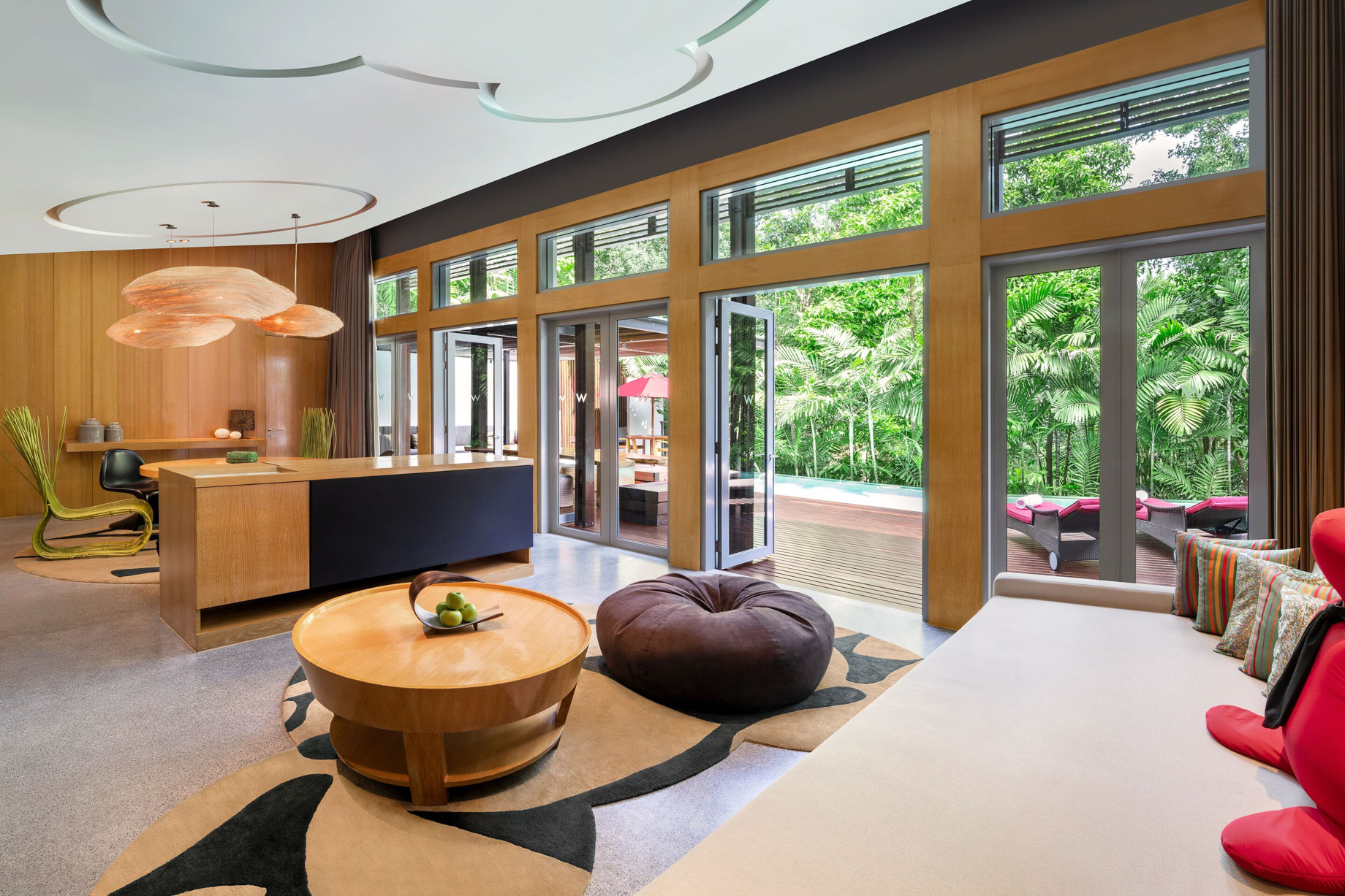 W Koh Samui Resort – Thailand – Wow Jungle Oasis Villa Living Room