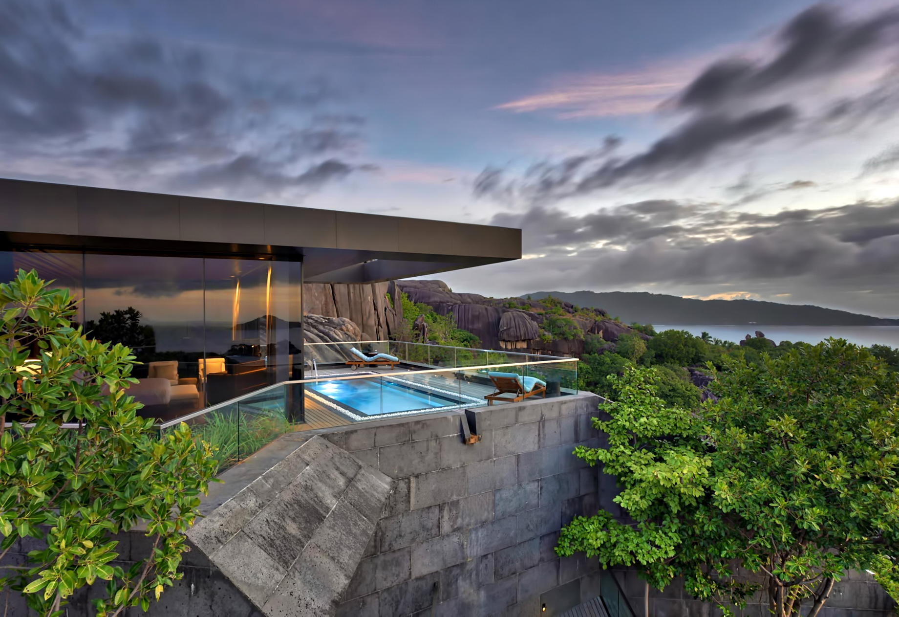 Six Senses Zil Pasyon Resort - Felicite Island, Seychelles - Four Bedroom Residence Master Pool Deck