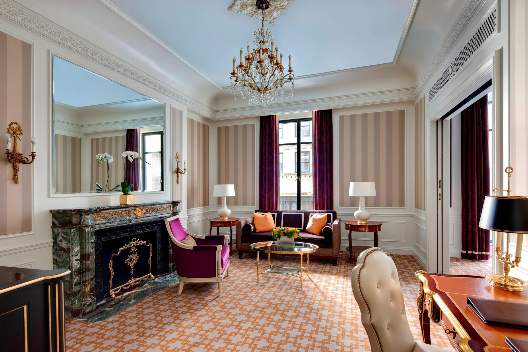The St. Regis New York Hotel – New York, NY, USA – Deluxe Suite Living Area
