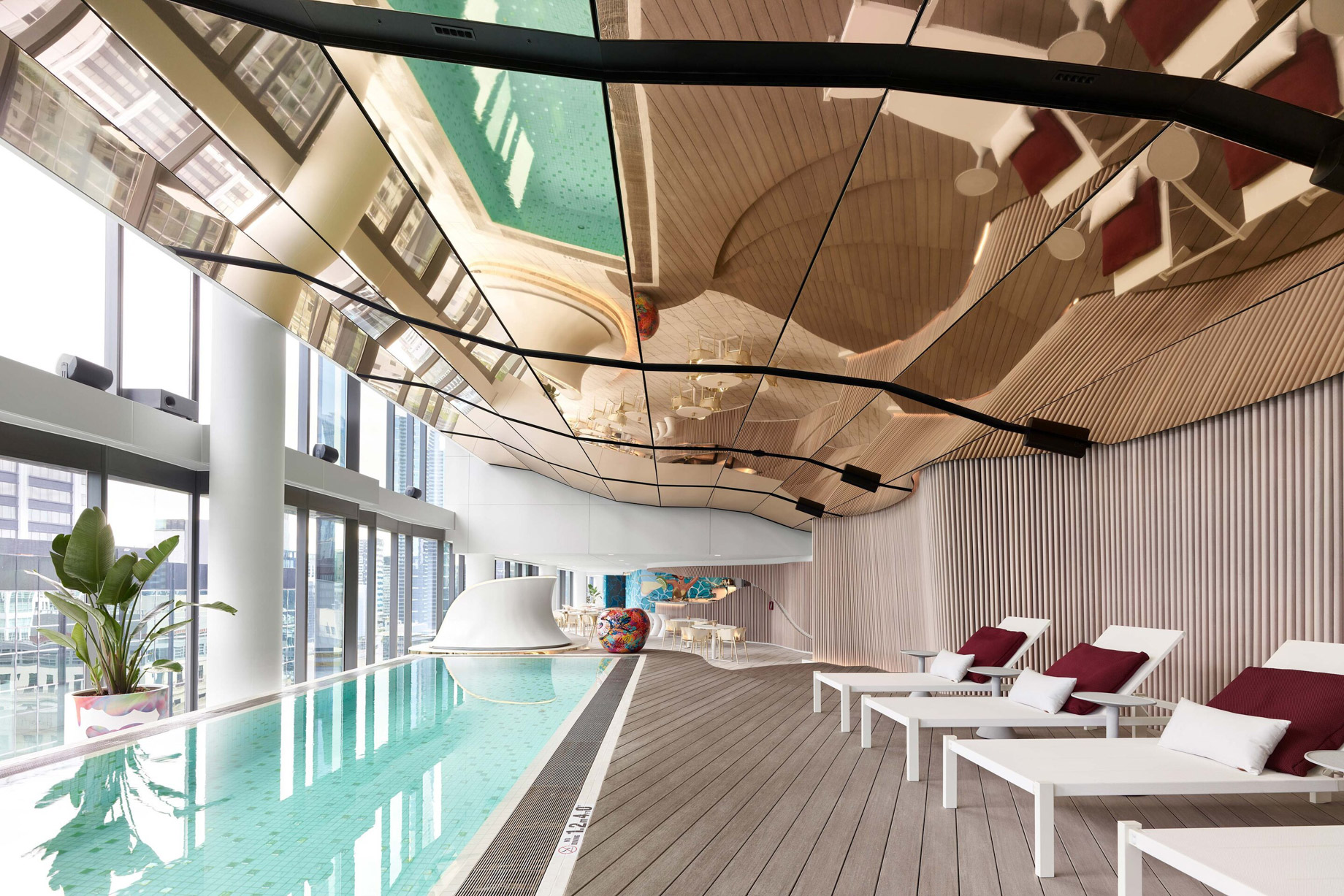 W Melbourne Hotel - Melbourne, Australia - WET Pool Decor