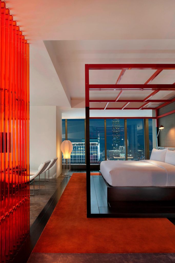 W Taipei Hotel - Taipei, Taiwan - WOW Suite Bedroom