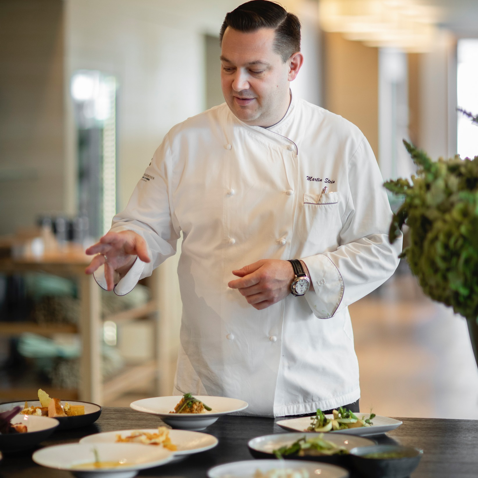 Waldhotel - Burgenstock Hotels & Resort - Obburgen, Switzerland - Verbena Restaurant Chef Martin Stein