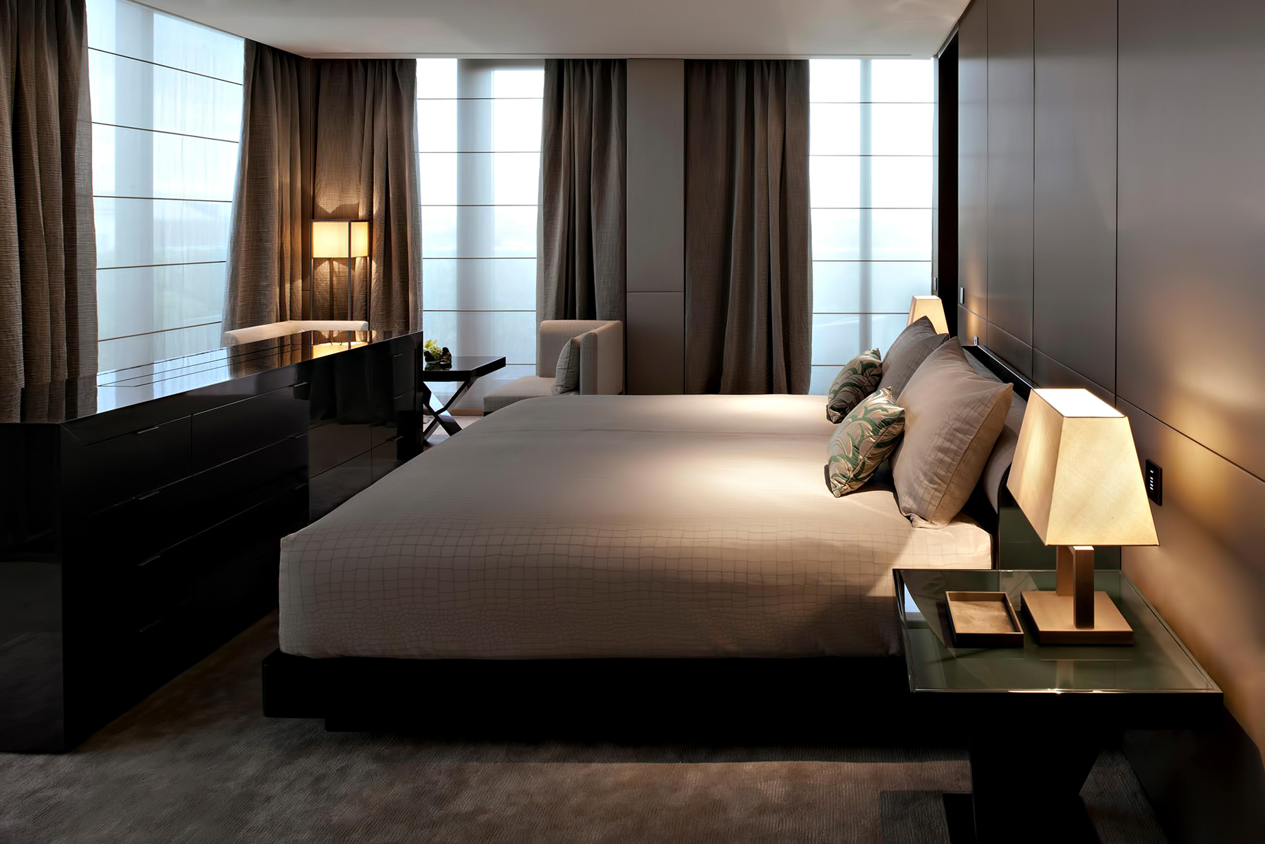 Armani Hotel Dubai – Burj Khalifa, Dubai, UAE – Armani Suite Bedroom