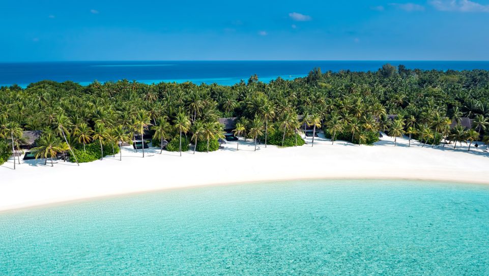 One&Only Reethi Rah Resort - North Male Atoll, Maldives - Beachront Villa Residence Aerial View