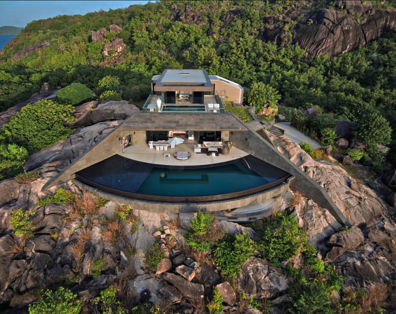 Six Senses Zil Pasyon Resort - Felicite Island, Seychelles - Private Four Bedroom Residence Exterior