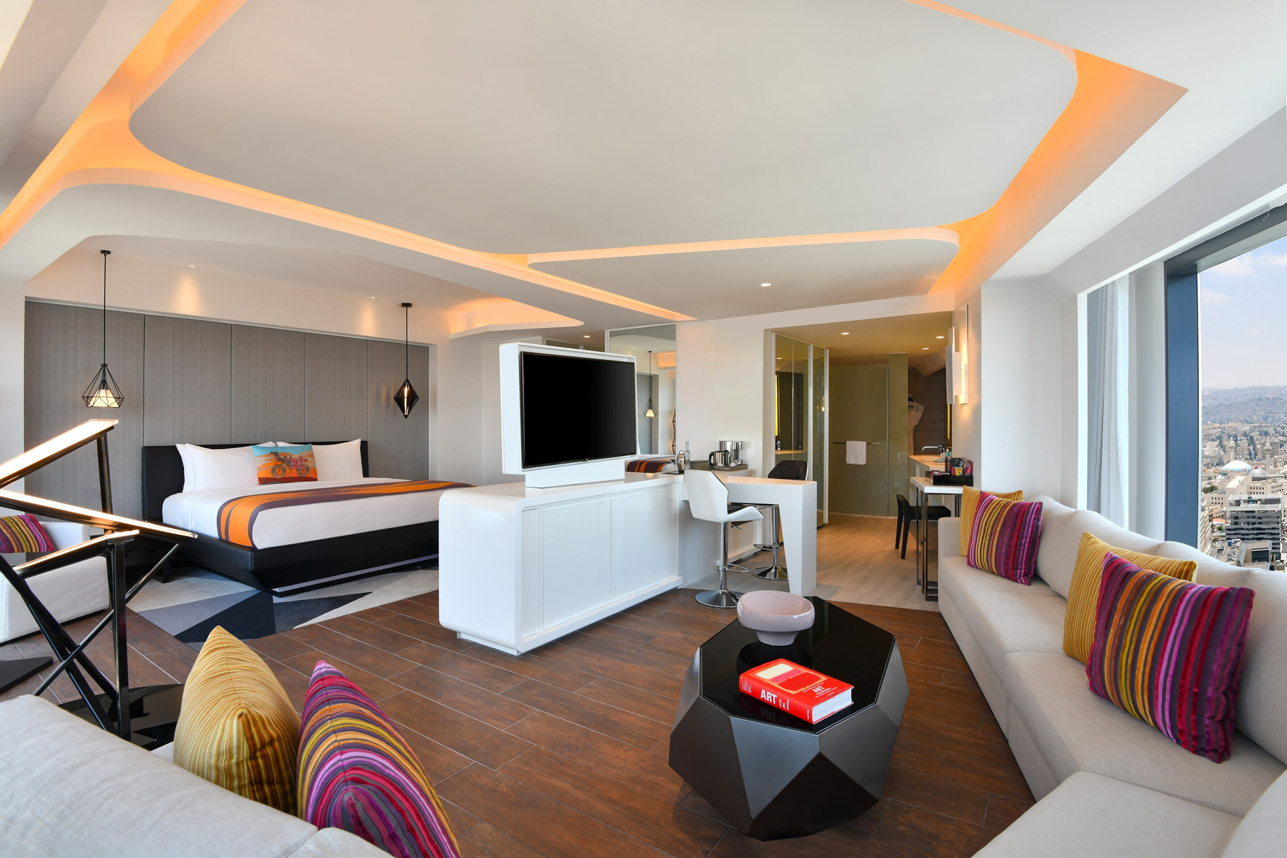 W Amman Hotel - Amman, Jordan - W Suite Living Room