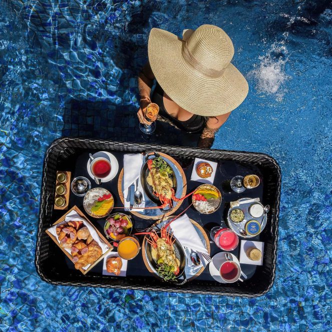 The St. Regis Bali Resort - Bali, Indonesia - Lagoon Pool Floating Food Tray