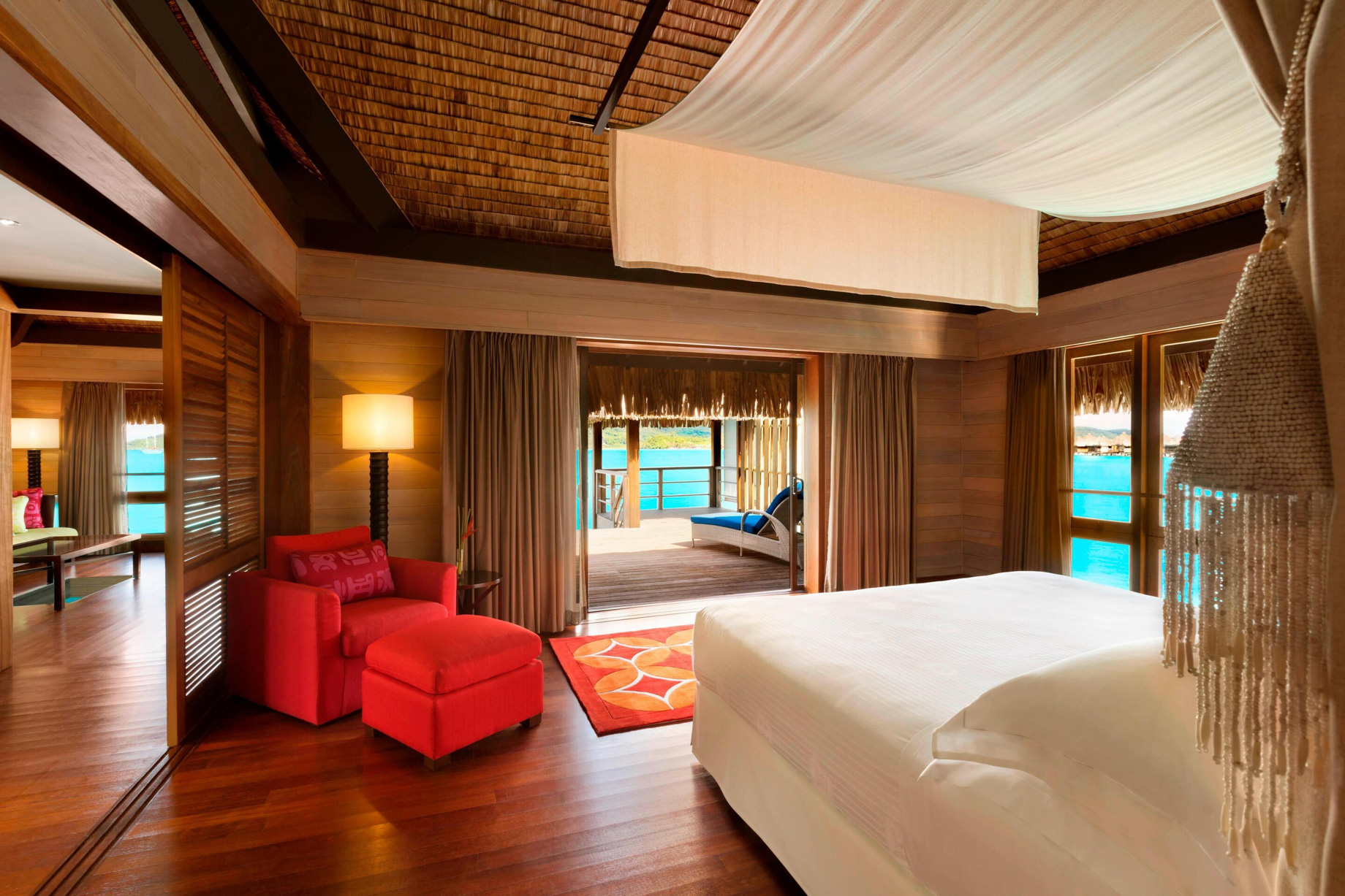 The St. Regis Bora Bora Resort – Bora Bora, French Polynesia – Overwater Villa Bedroom