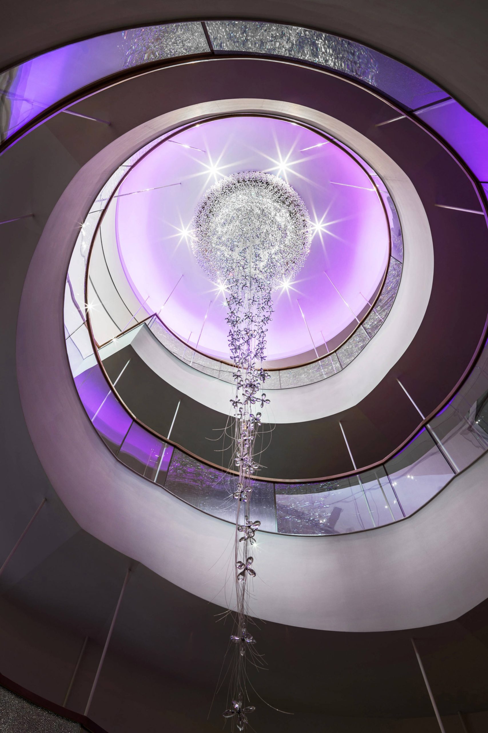 The St. Regis Chengdu Hotel – Chengdu, Sichuan, China – Iridium Spa Chandelier