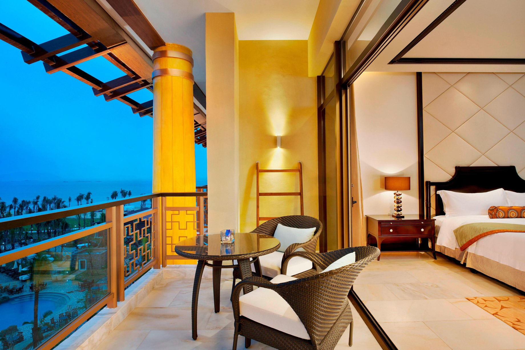 The St. Regis Sanya Yalong Bay Resort – Hainan, China – Premium Ocean View Guest Room Balcony