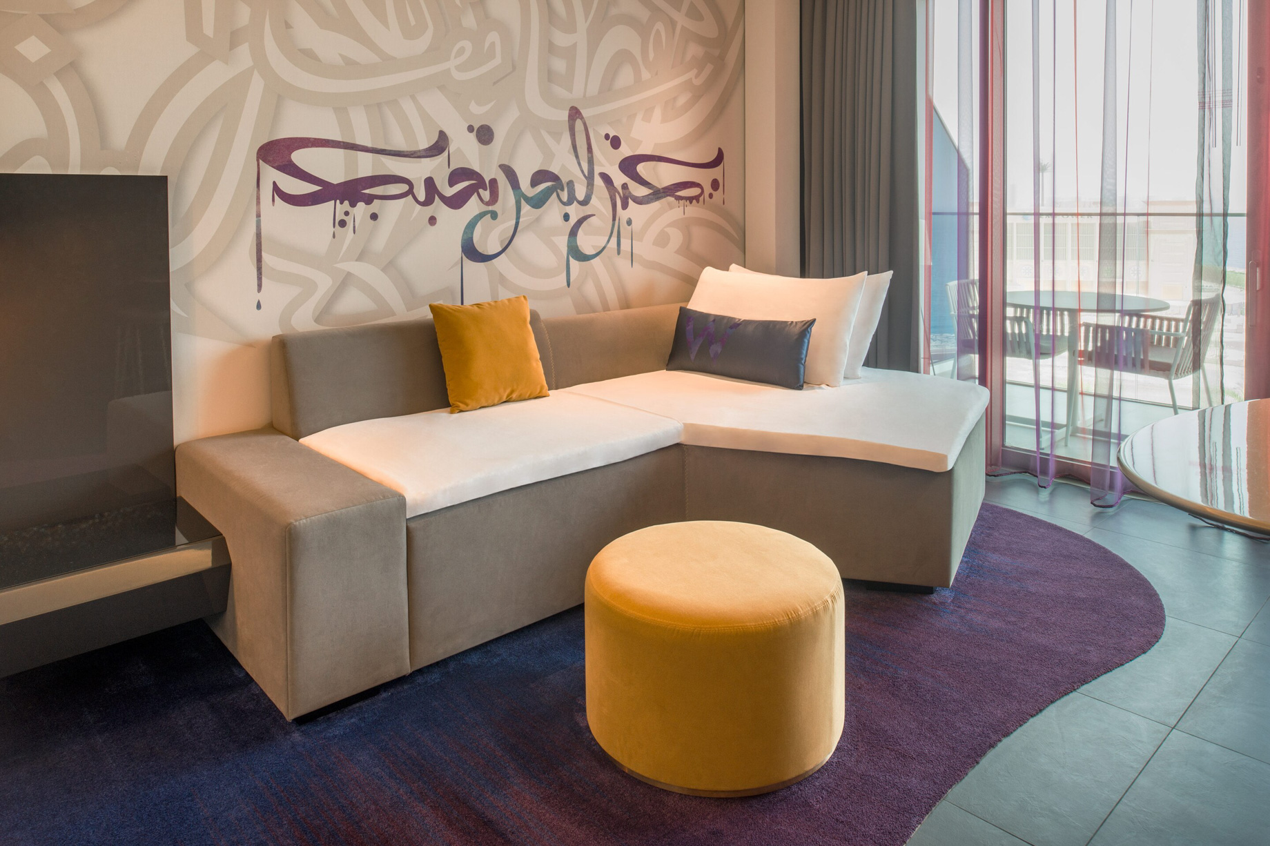 W Dubai The Palm Resort - Dubai, UAE - Guest Room Sofa Bed