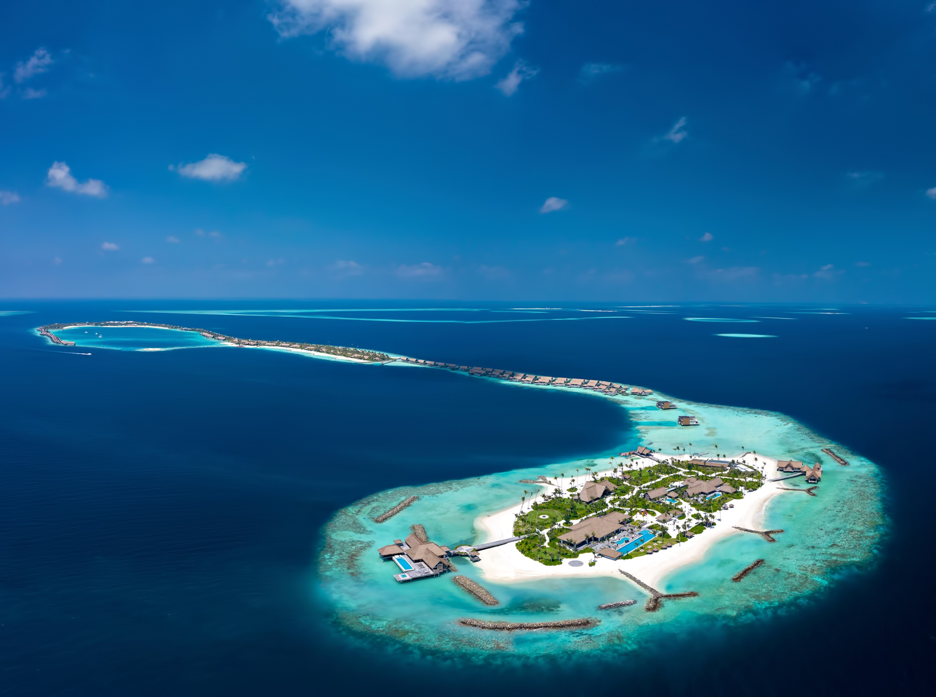 Waldorf Astoria Maldives Ithaafushi Resort – Ithaafushi Island, Maldives – Resort Private Island Aerial View