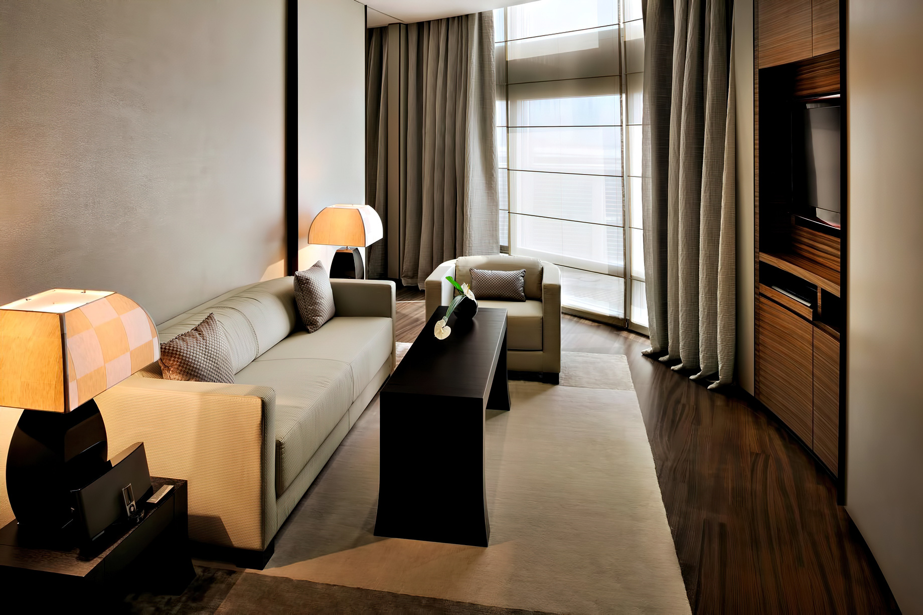 Armani Hotel Dubai – Burj Khalifa, Dubai, UAE – Armani Suite Living Room