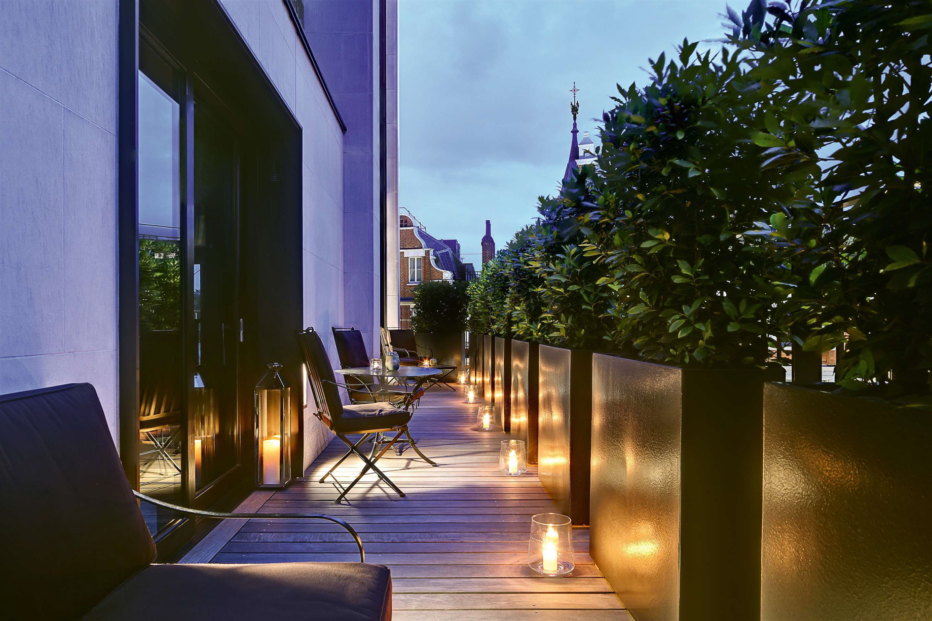 Bvlgari Hotel London - Knightsbridge, London, UK - Exterior Deck Terrace