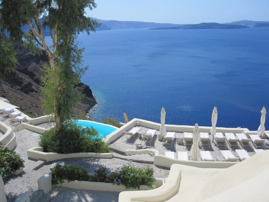 Mystique Hotel Santorini – Oia, Santorini Island, Greece - Mystique Ocean View Pool Deck