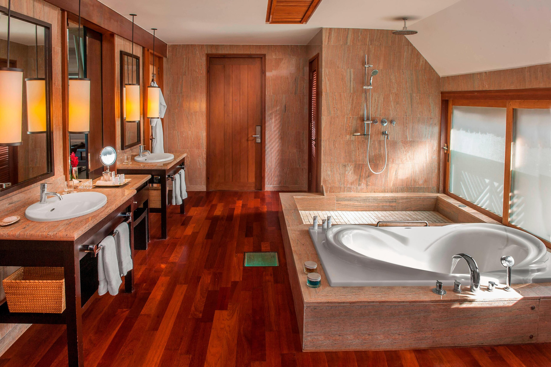The St. Regis Bora Bora Resort – Bora Bora, French Polynesia – Guest Bathroom Tub