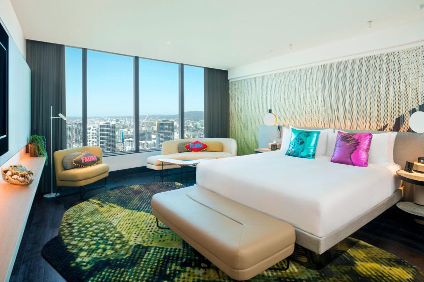 W Brisbane Hotel - Brisbane, Australia - WOW Suite Bedroom