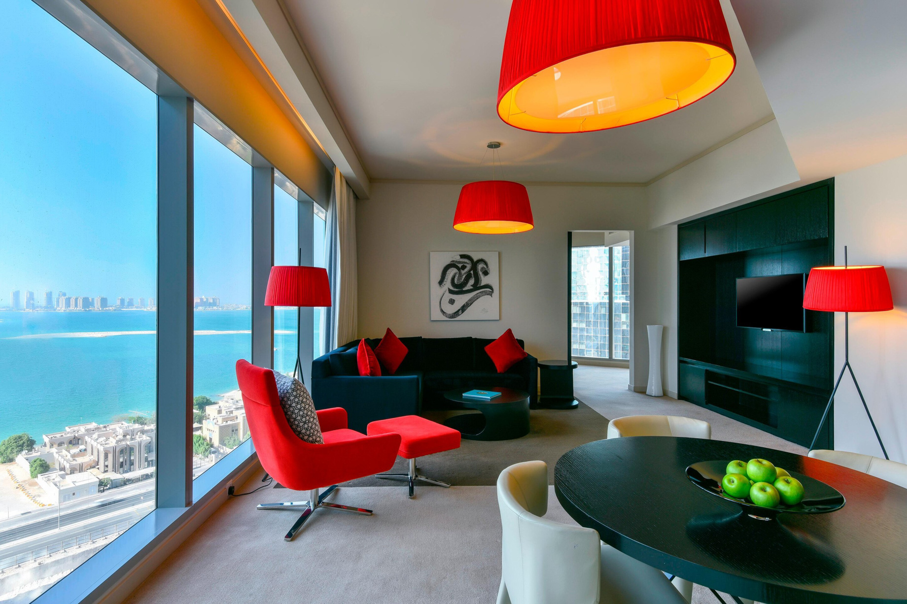 W Doha Hotel – Doha, Qatar – Witty Residence Living Room