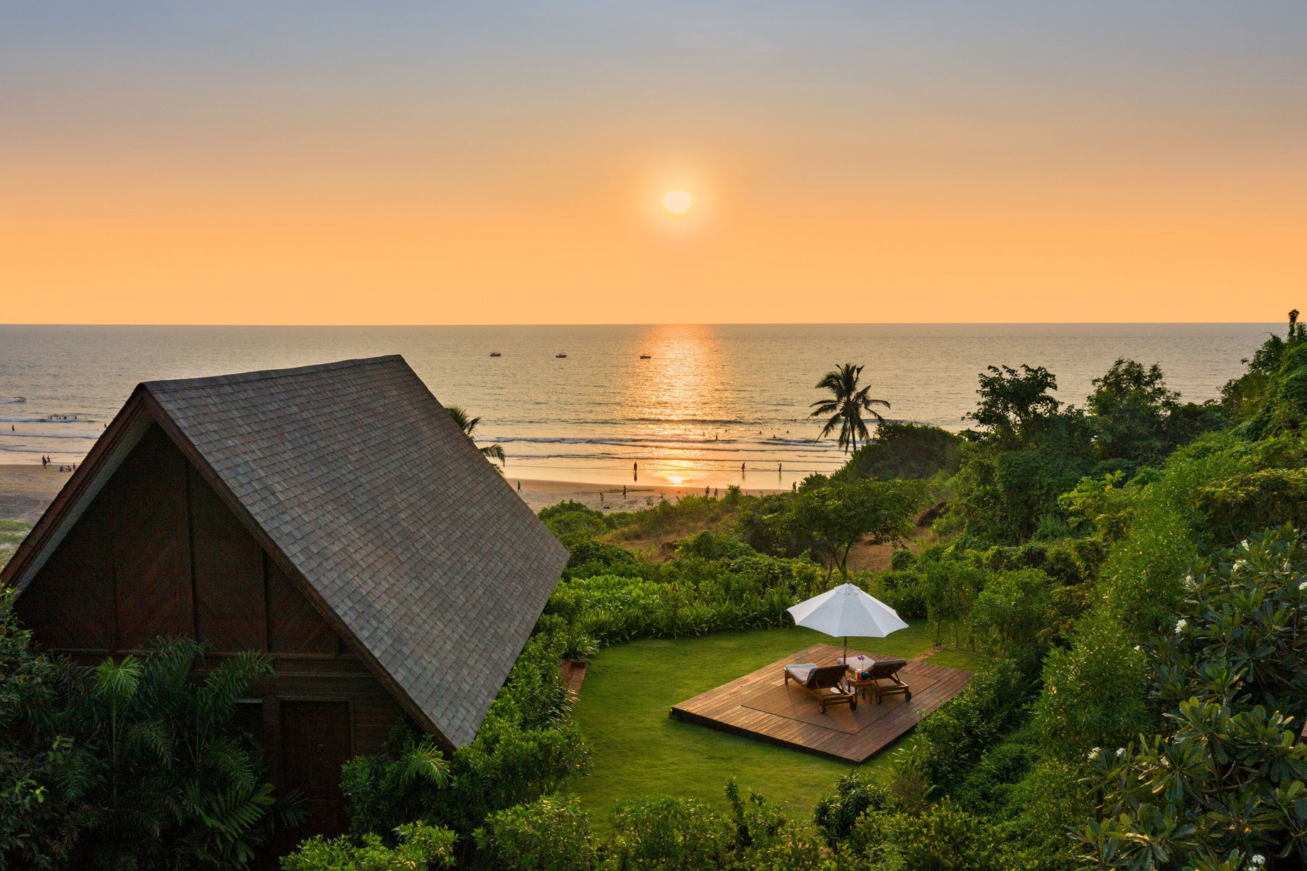 W Goa Vagator Beach Resort – Goa, India – WOW Sea Sky Chalet View Sunset