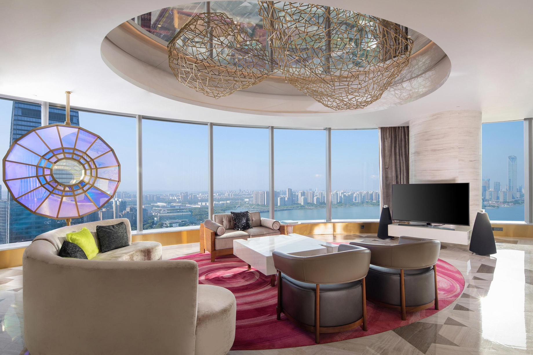 W Suzhou Hotel – Suzhou, China – WOW Suite Living Area