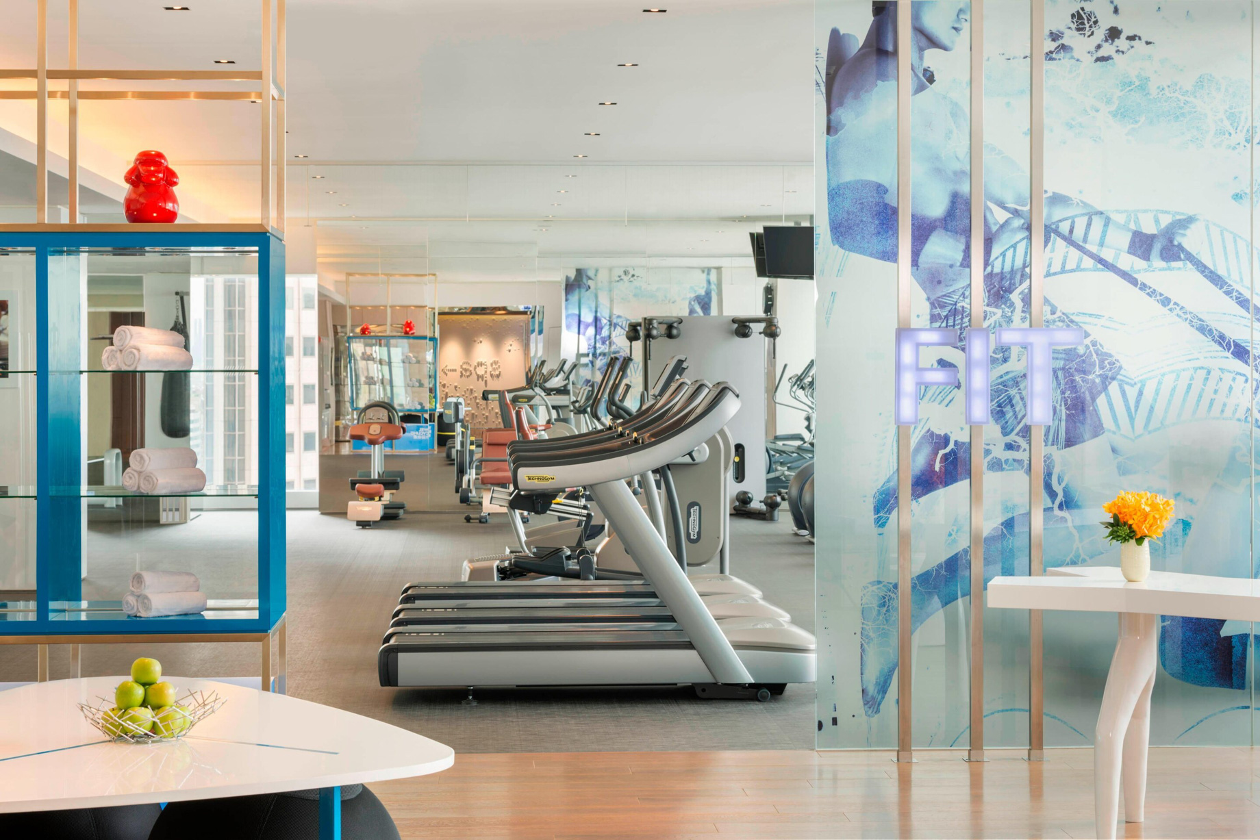 W Taipei Hotel - Taipei, Taiwan - FIT Gym Decor