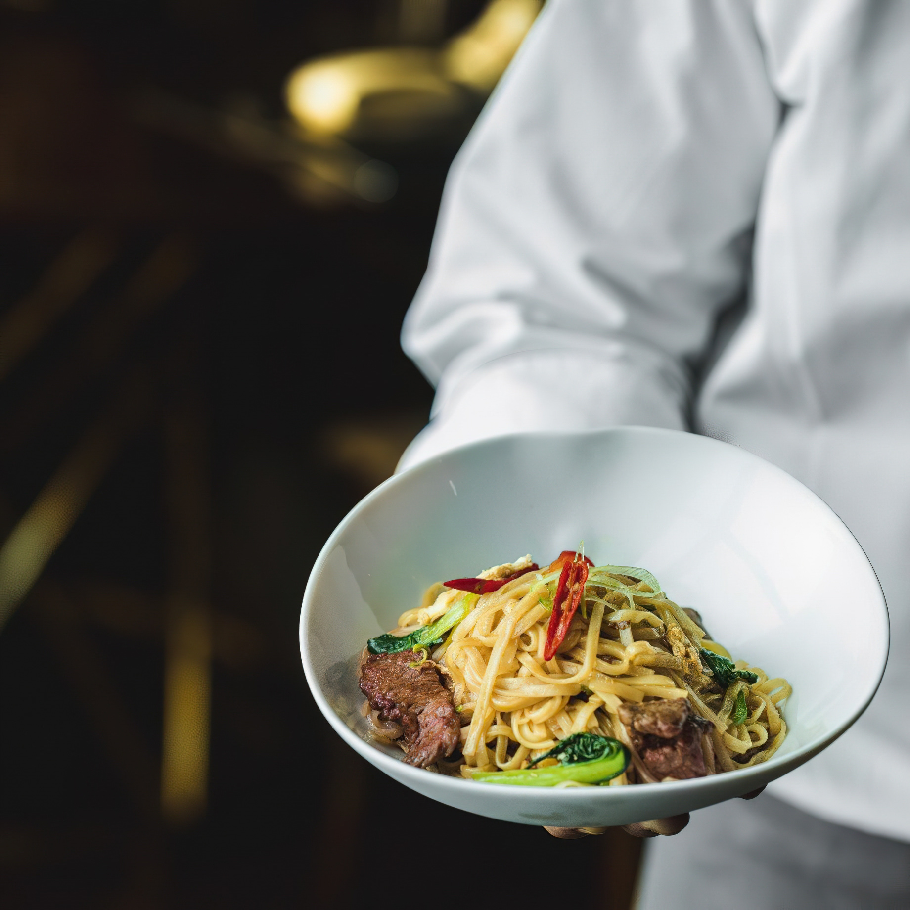 The St. Regis Mumbai Hotel - Mumbai, India - Wok Fried Lamb Rice Noodles Dish