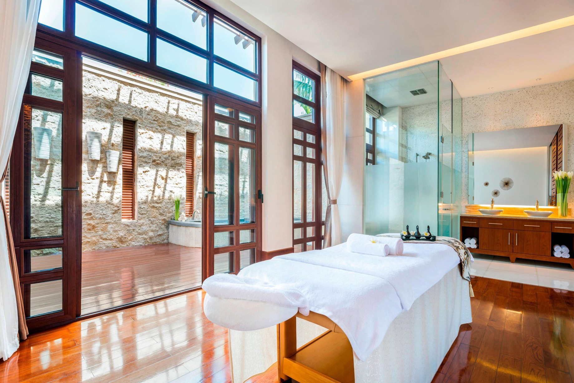 The St. Regis Sanya Yalong Bay Resort – Hainan, China – Iridium Spa Treatment Room Table
