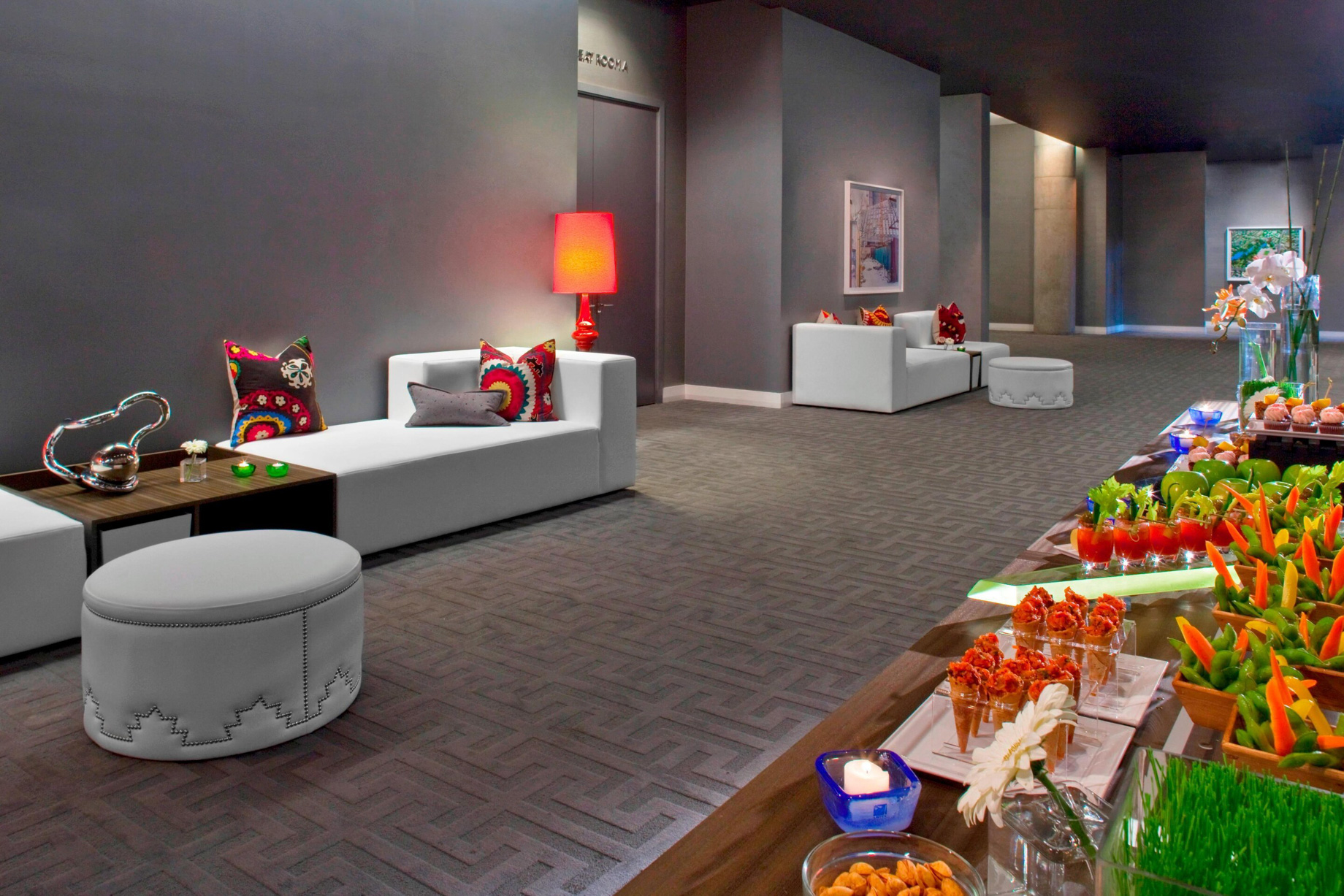 W Austin Hotel – Austin, TX, USA – Meeting Facility Pre Function Area Food