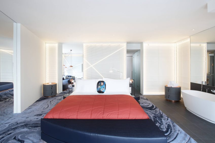 W Barcelona Hotel - Barcelona, Spain - Cool Corner Suite Bed