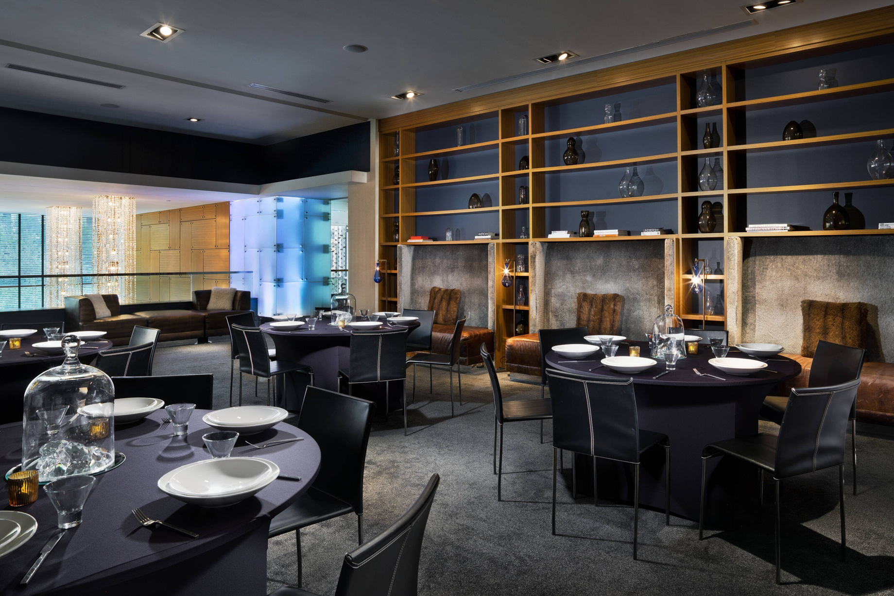 W Dallas Victory Hotel – Dallas, TX, USA – Social Room Banquet Setup