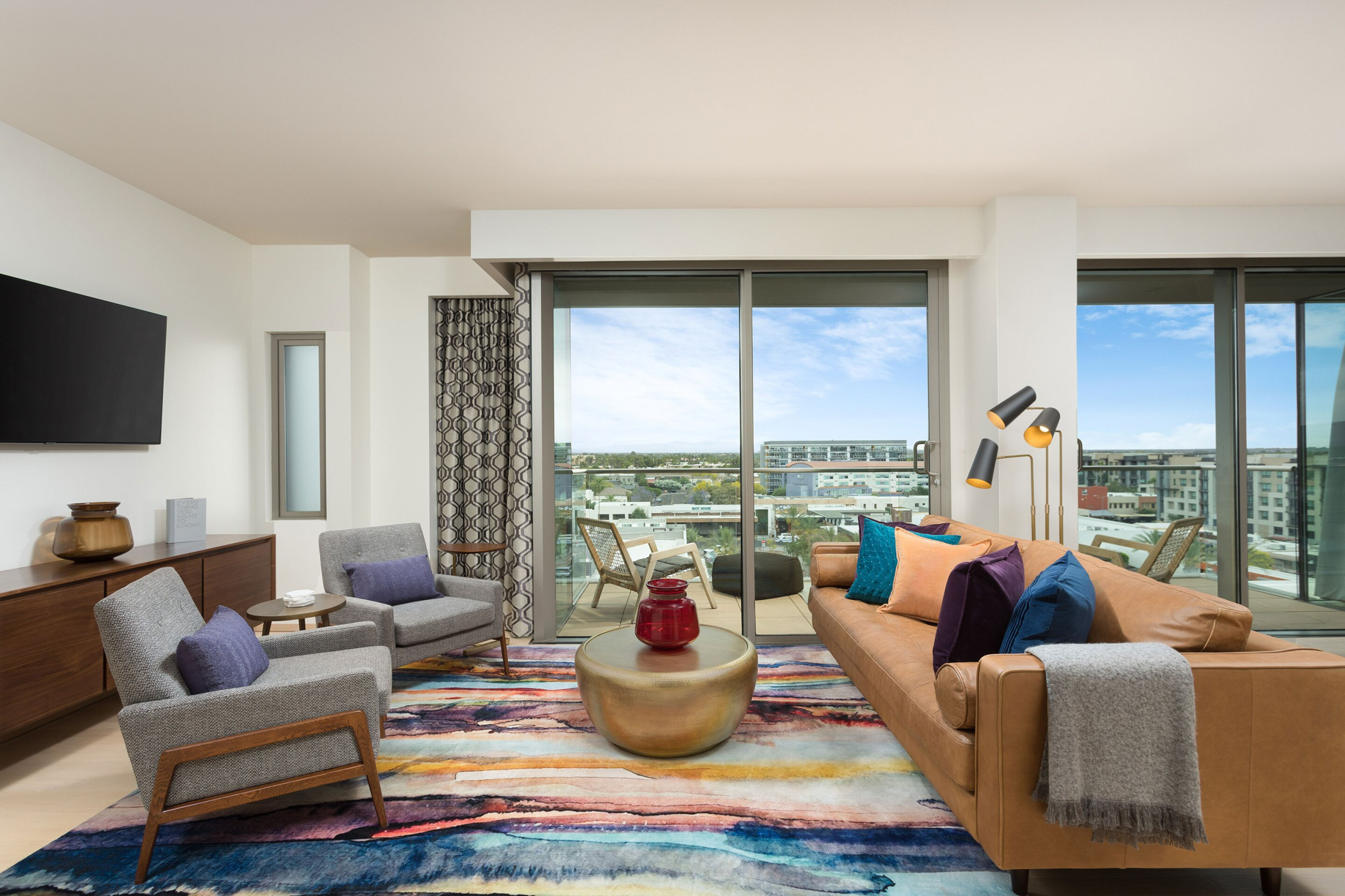 W Scottsdale Hotel – Scottsdale, AZ, USA – WOW Suite Living Area View