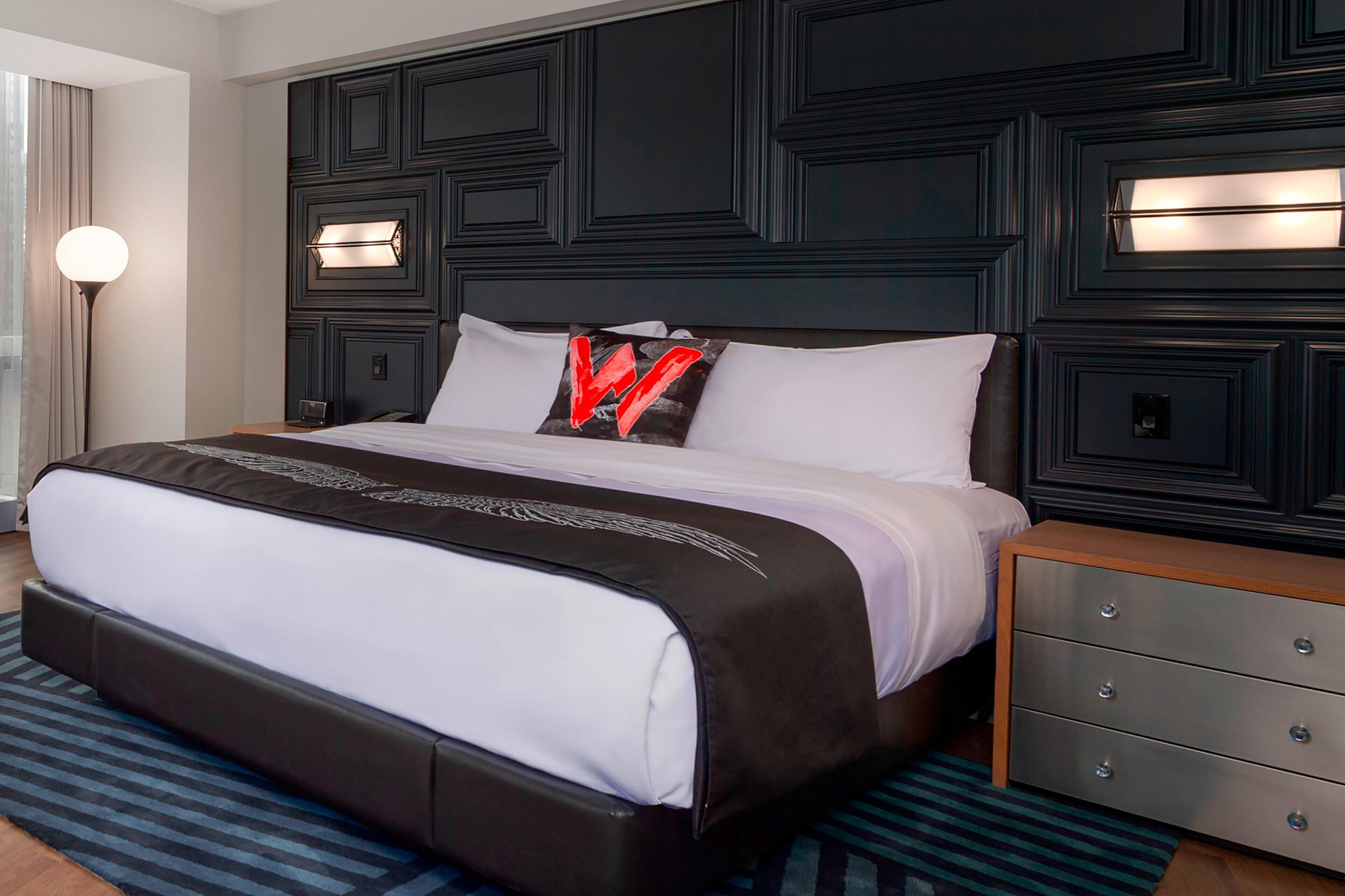 W Boston Hotel – Boston, MA, USA – Mega Guest Room Interior King Bed
