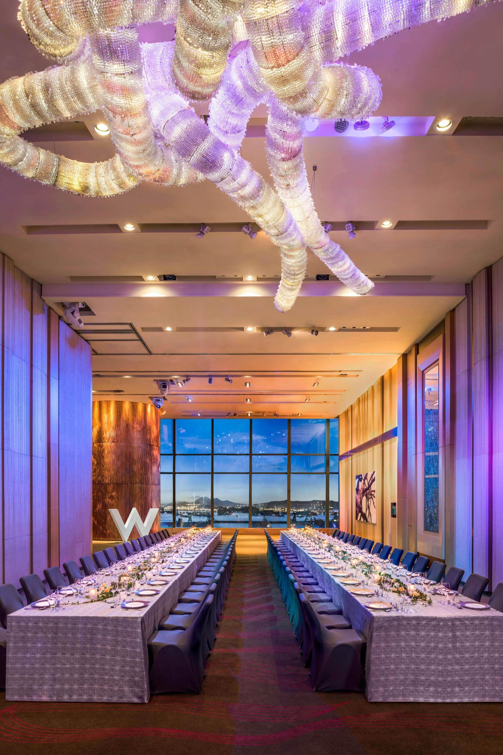 W Hong Kong Hotel – Hong Kong – Great Room Gala Dinner Setup