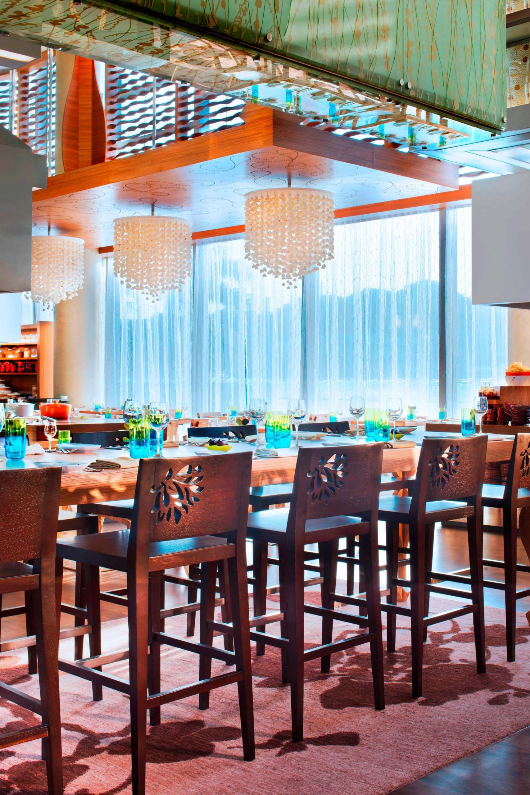 W Singapore Sentosa Cove Hotel – Singapore – The Kitchen Table Restaurant Chefs Table Seating