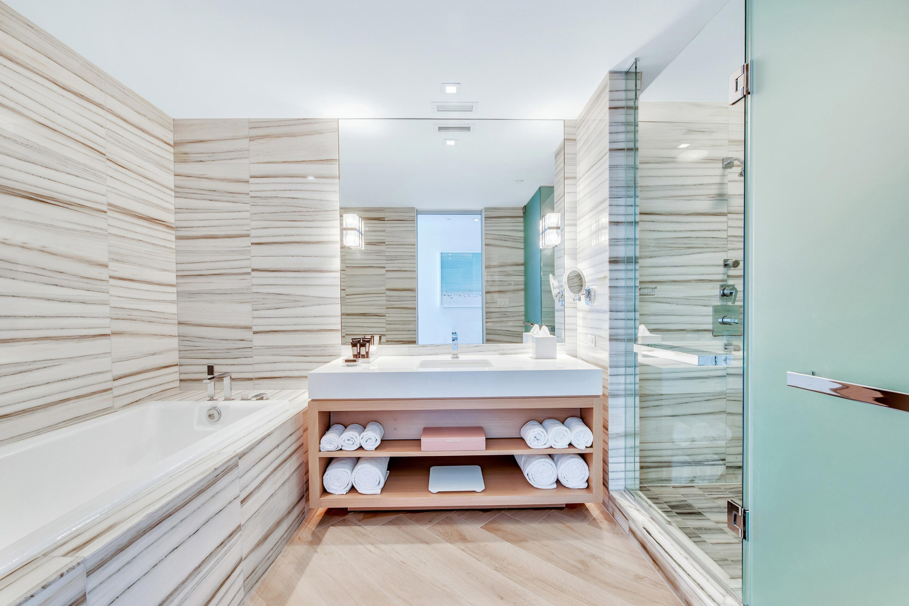 W South Beach Hotel – Miami Beach, FL, USA – Marvelous Suite Bathroom Vanity