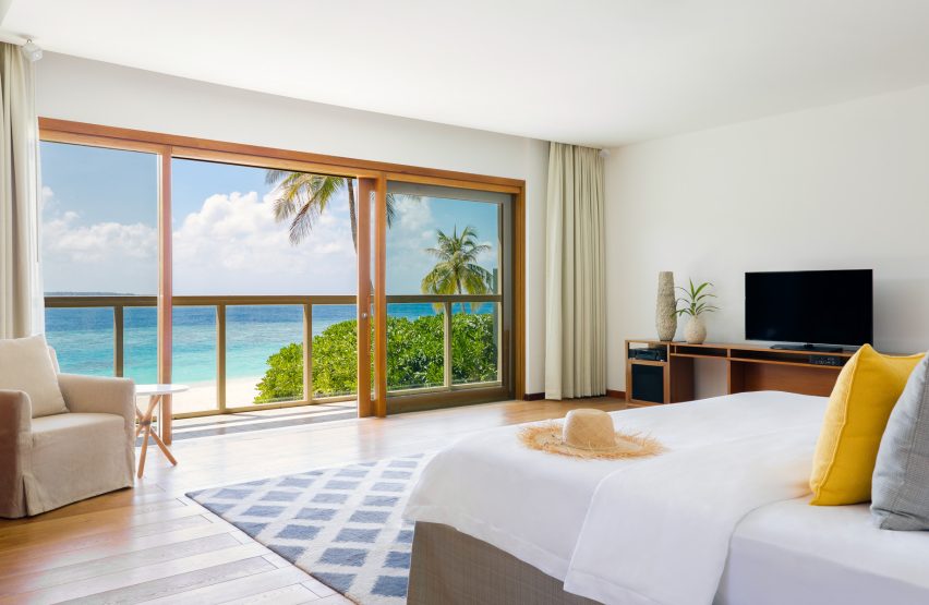 Amilla Fushi Resort and Residences - Baa Atoll, Maldives - Oceanfront Beach Villa Bedroom