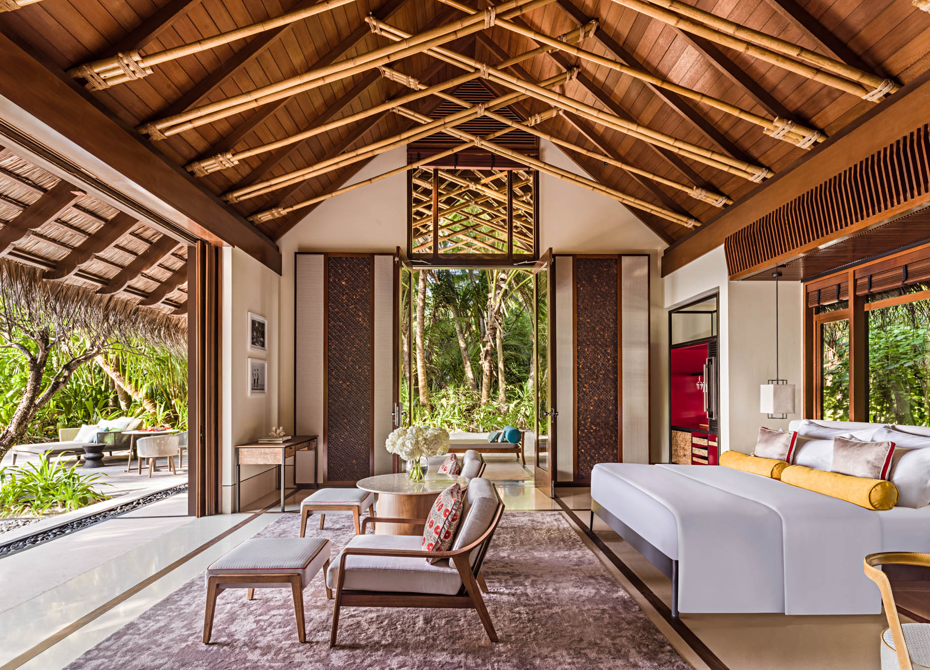 One&Only Reethi Rah Resort – North Male Atoll, Maldives – Grand Beach Villa Master Bedroom