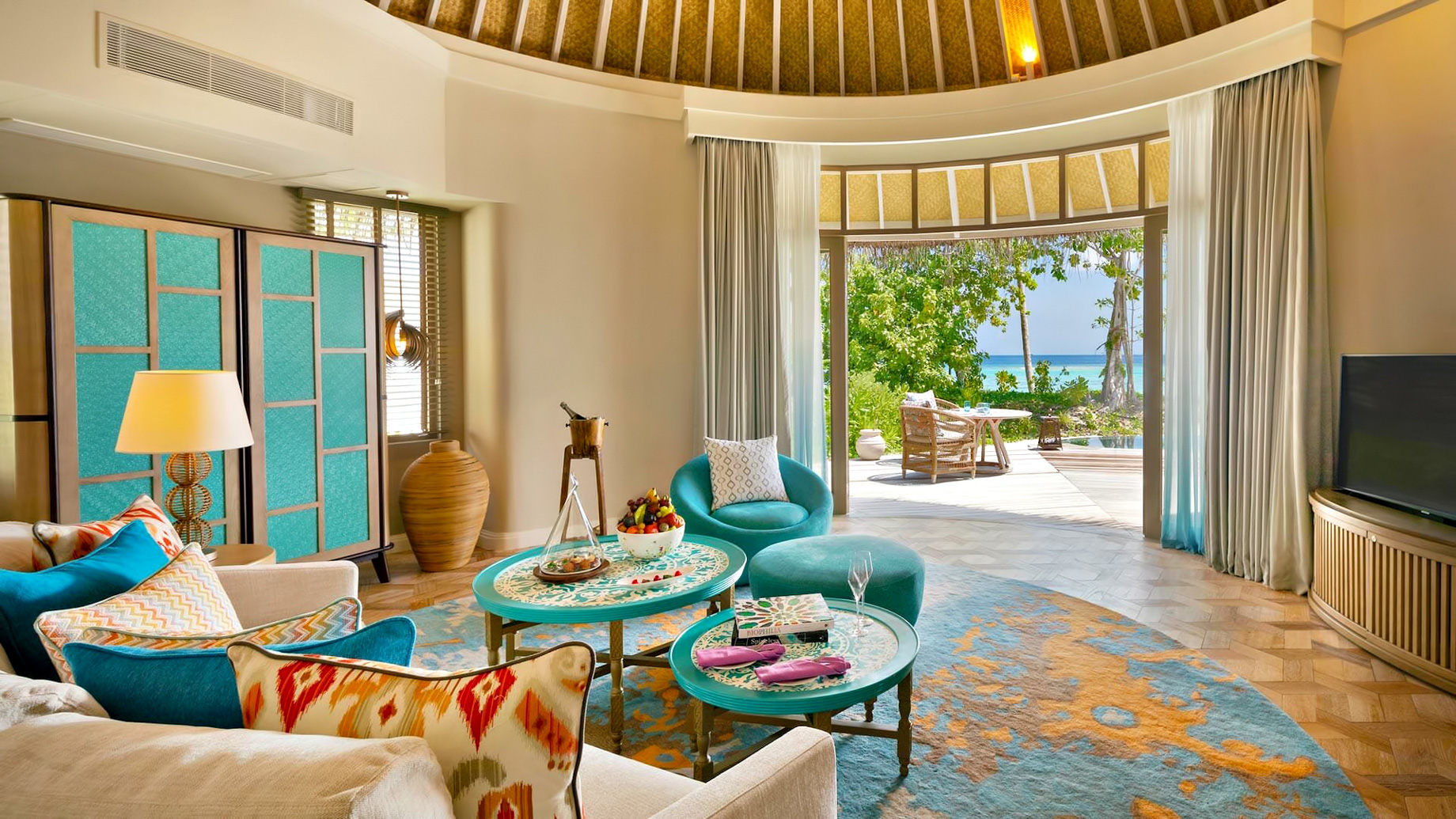 The Nautilus Maldives Resort – Thiladhoo Island, Maldives – Beach House Living Room
