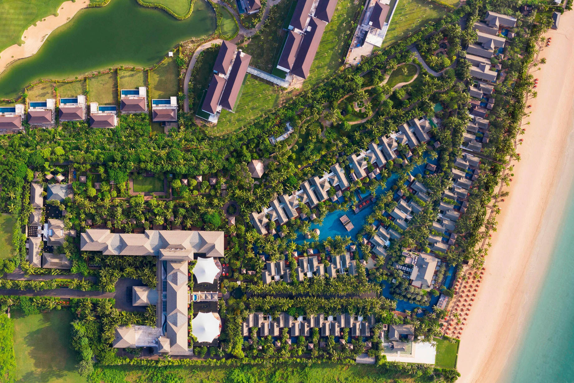 The St. Regis Bali Resort – Bali, Indonesia – Resort Overhead Aerial View