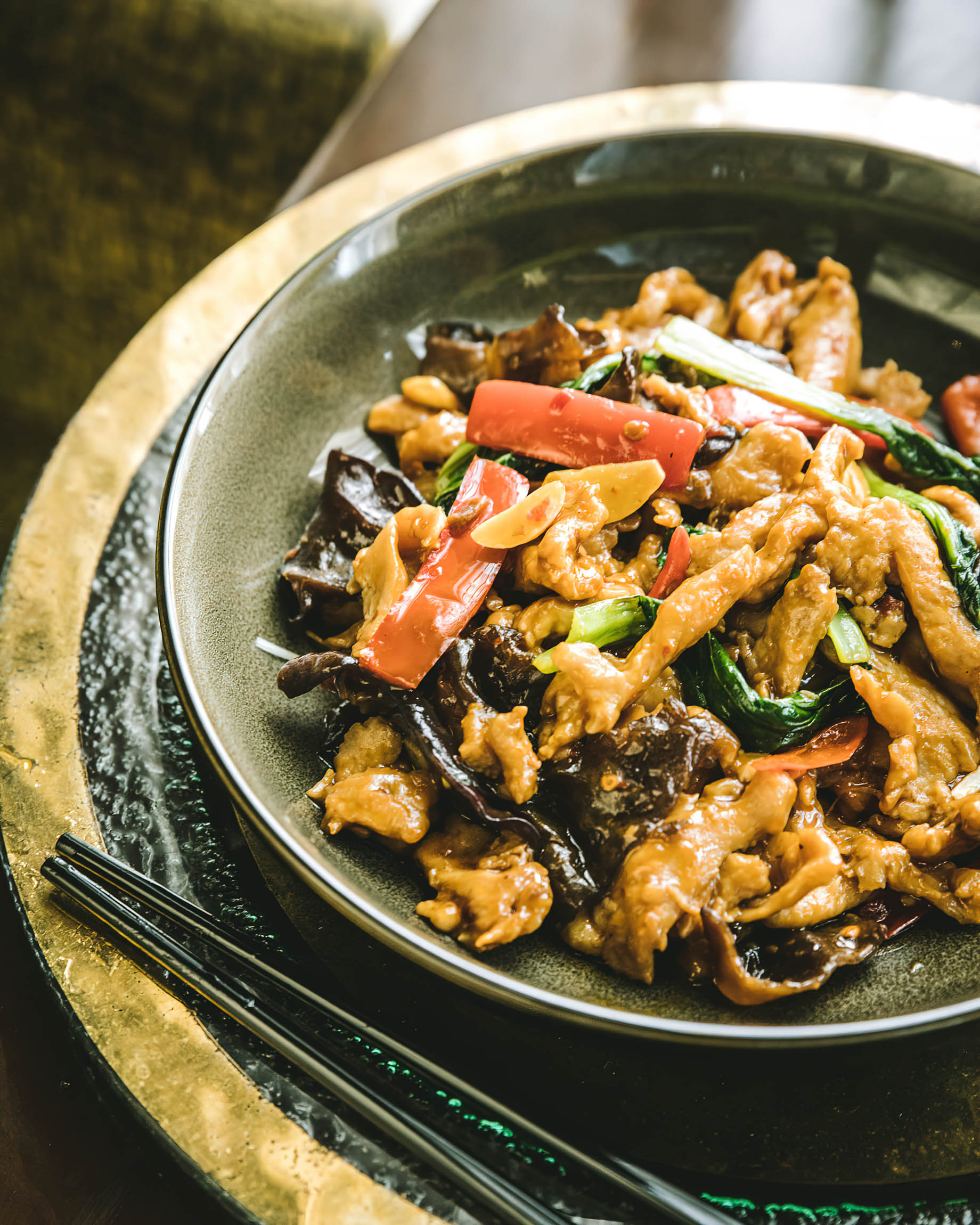 The St. Regis Mumbai Hotel – Mumbai, India – Wok Fried Sliced Chicken with Wood Ear Mushrooms