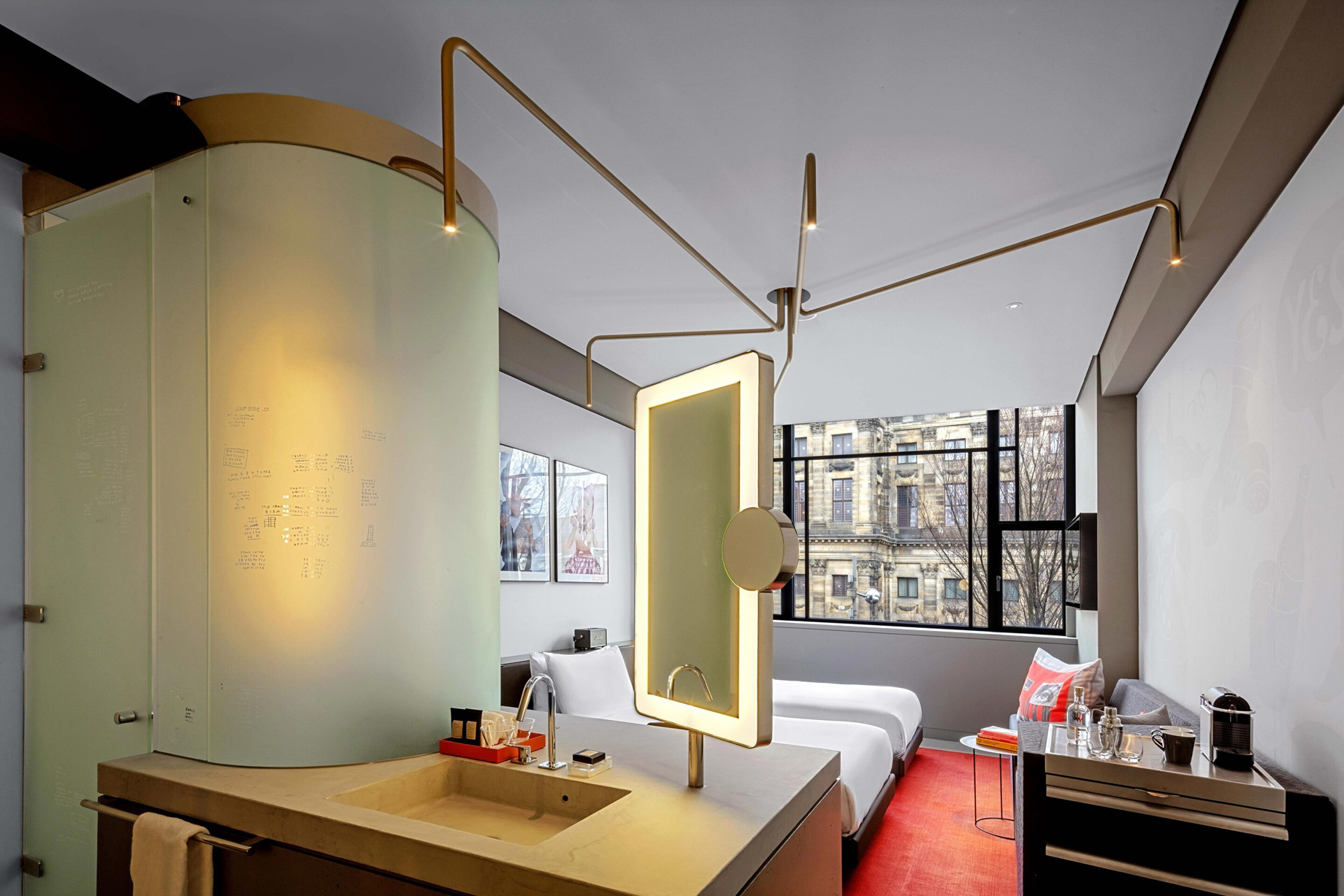 W Amsterdam Hotel – Amsterdam, Netherlands – Wonderful Exchange Guest Bedroom Vanity