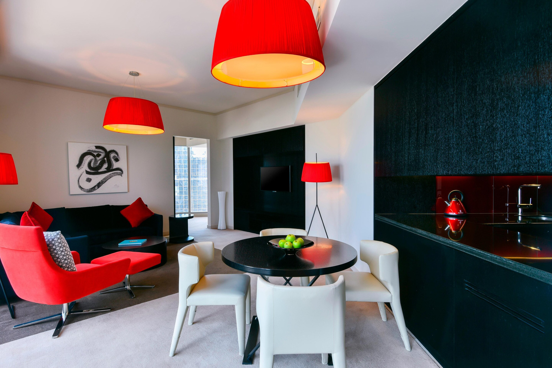 W Doha Hotel – Doha, Qatar – Witty Residence Living Room Seating