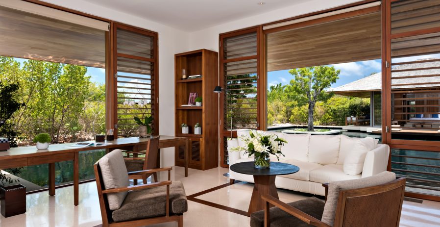 Amanyara Resort - Providenciales, Turks and Caicos Islands - 4 Bedroom Tranquility Villa Office Lounge