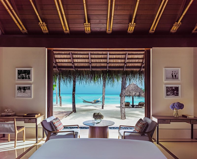 One&Only Reethi Rah Resort - North Male Atoll, Maldives - Grand Beach Villa Master Bedroom Oceanview