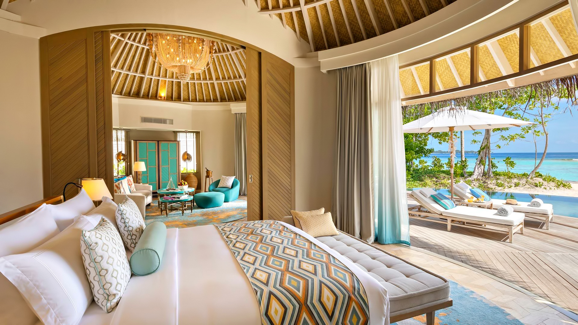 The Nautilus Maldives Resort – Thiladhoo Island, Maldives – Beach House Master Bedroom
